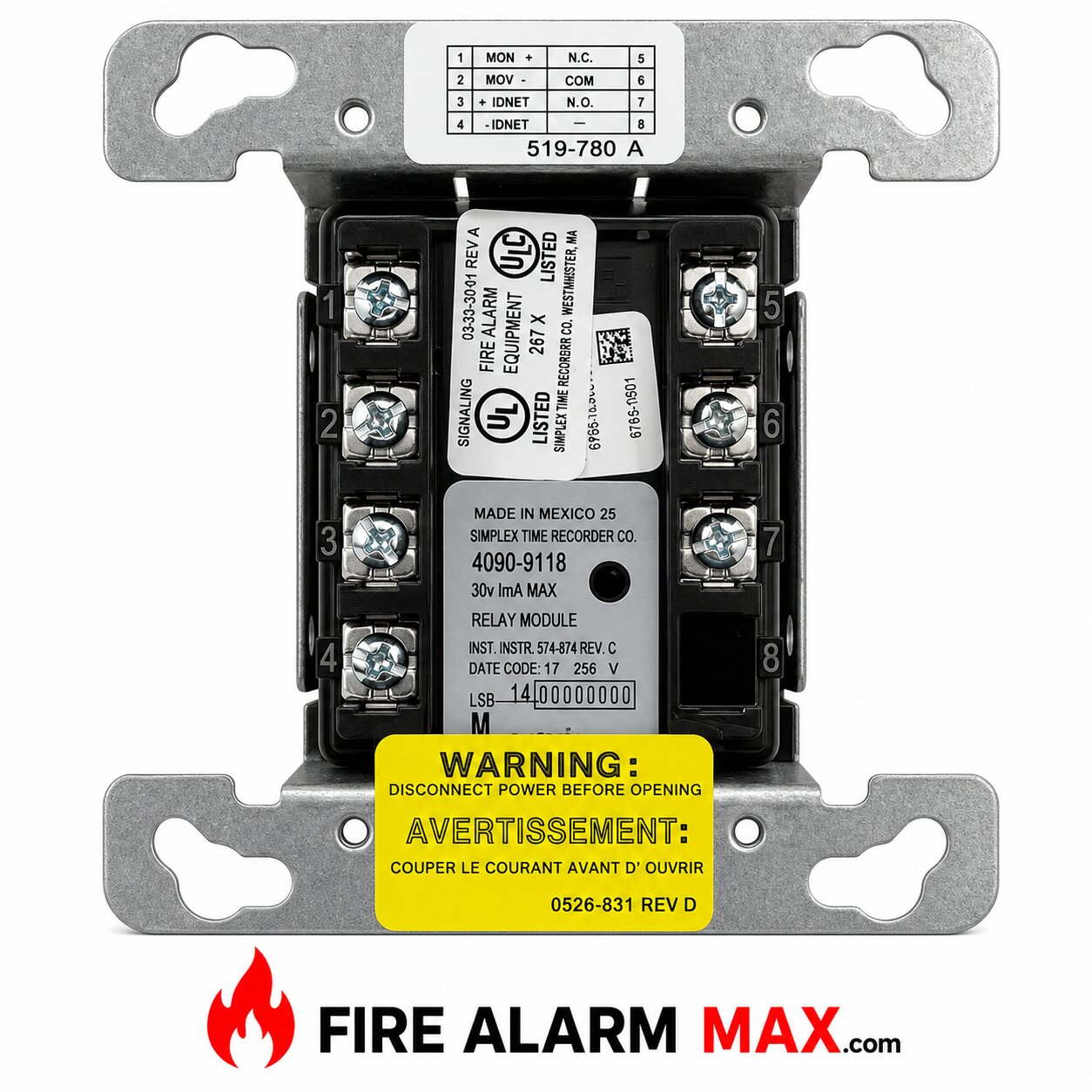 Simplex 4090-9118 Relay IAM with T Sense