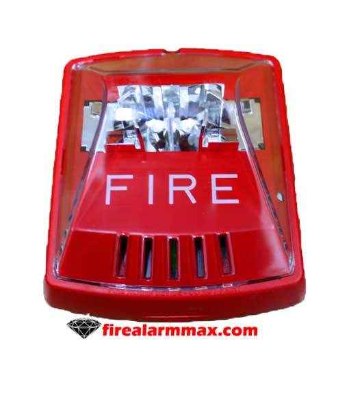 ♡A♡ Cooper Wheelock HSR Horn Strobe Wall Red - Rybb Fire Alarm