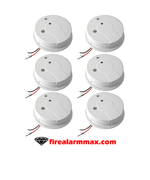 Edwards I12040A Smoke Fire Alarm (Pack of 6) Fire Alarm Max