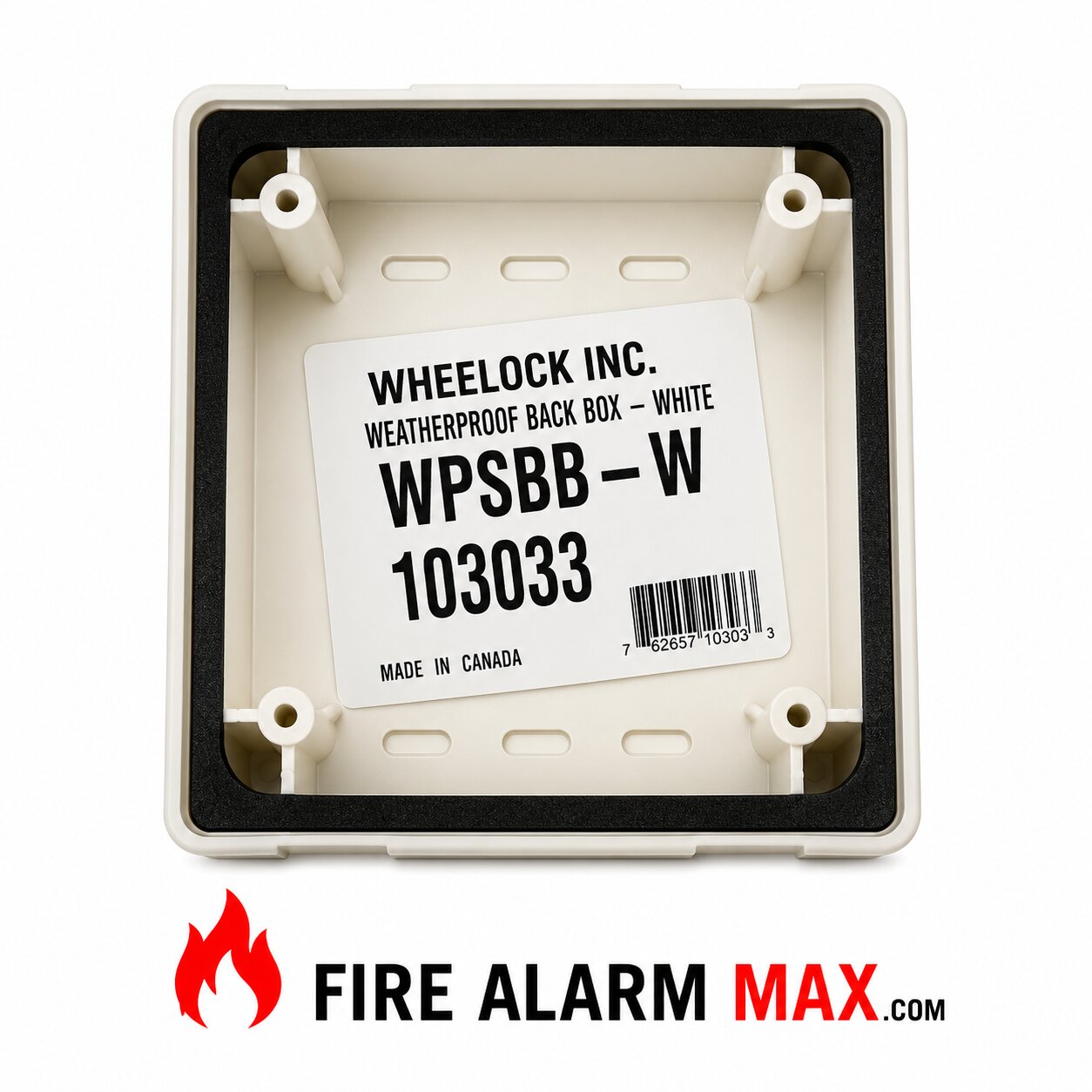 Cooper Wheelock WPSBB-W Weatherproof Back Box