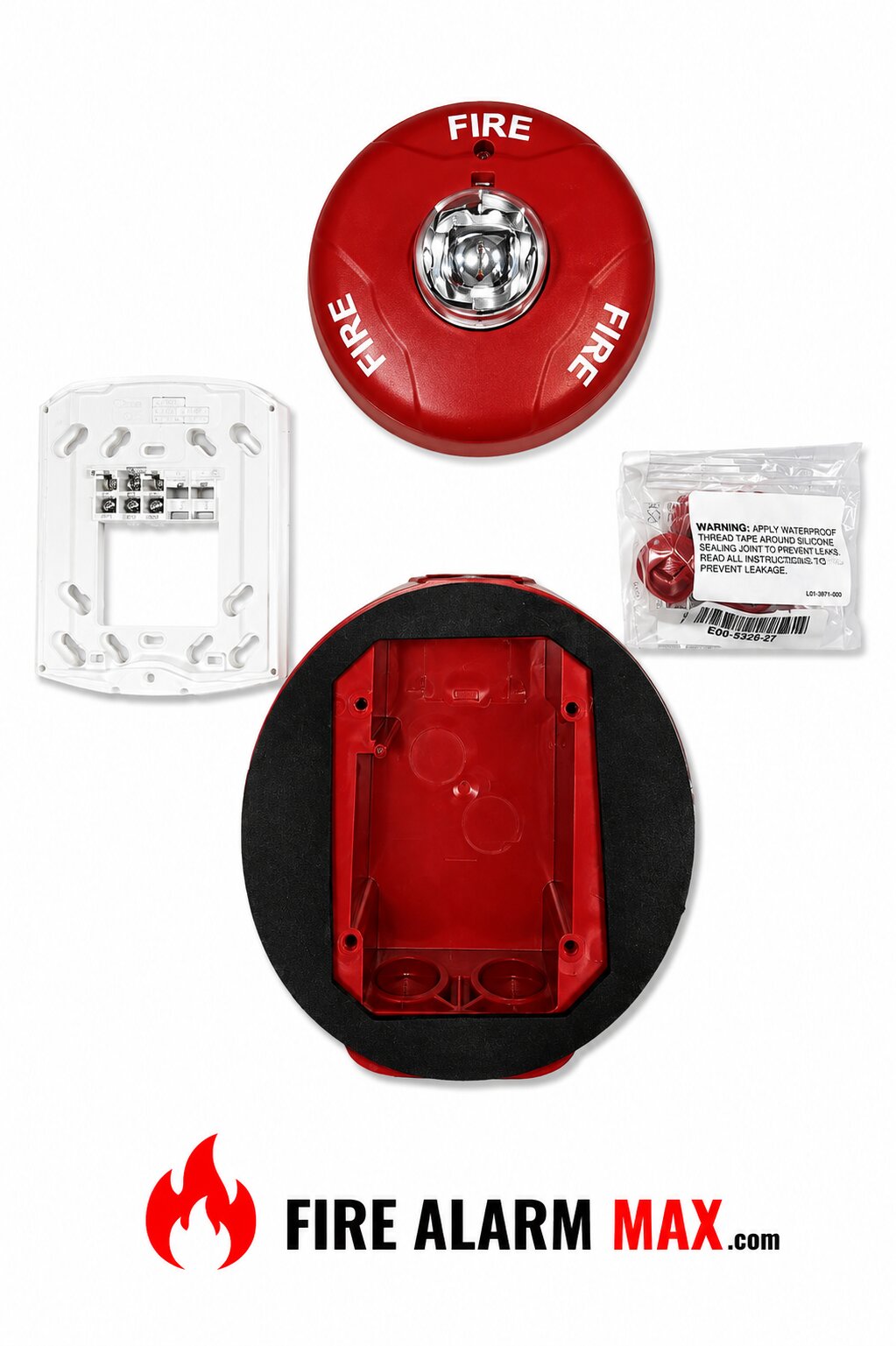 System Sensor SCRHK Strobe, Red, Outdoor