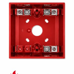 Edwards SR3T-P Surface mounting back box Red