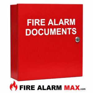 Space Age SSU00672 Fire Alarm Documents Box Red