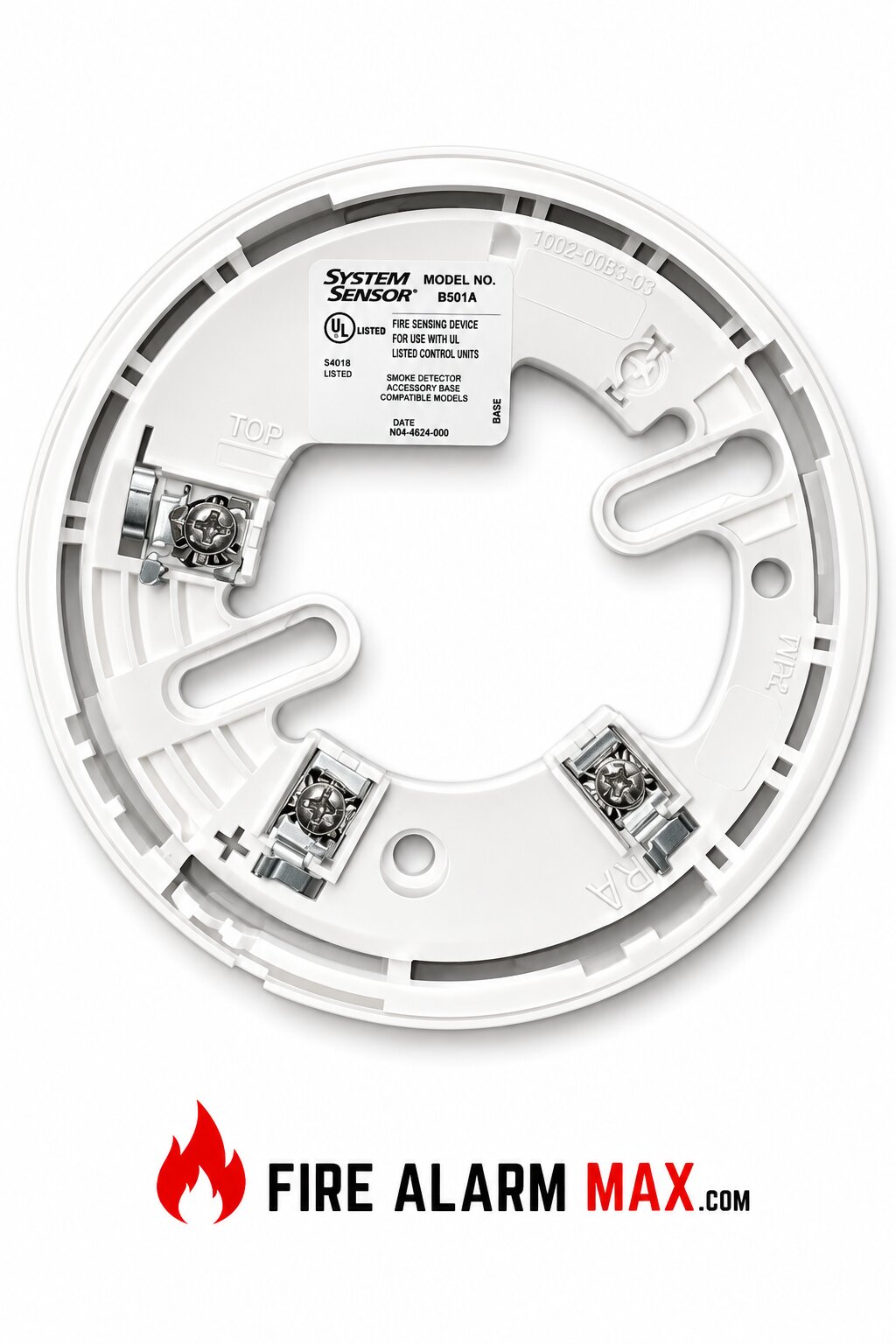 System Sensor B501A Plug-in Detector Base