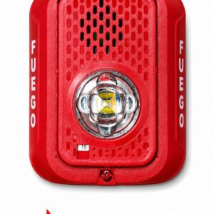 System Sensor P2RLED-SP LED Horn Strobe, Wall, Red