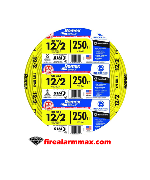Southwire 12-2 ROMEX CU Copper wire - Yellow - 250ft