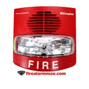 Simplex 49AV-WRF-BA. Wall Red Horn Strobe