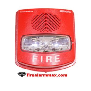 Simplex 49AV-WRFO. Weatherproof Horn Strobe, Wall, Red.