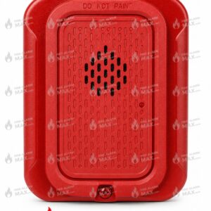 System Sensor CHRL Selectable Output Chime,Wall, Red