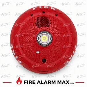 System Sensor CHSCRLED Chime Strobe Ceiling, Fire, Red