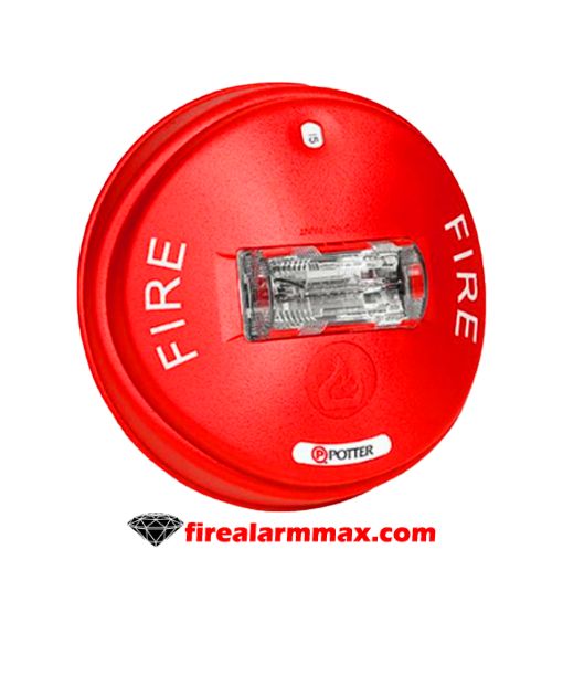 Potter CS-24R Ceiling Strobe, Red