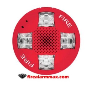 Edwards GCAVRF. Red Ceiling Horn Strobe