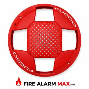 Edwards GCSVRF-SP-CVR Cover, Ceiling Speaker/Strobe, Red