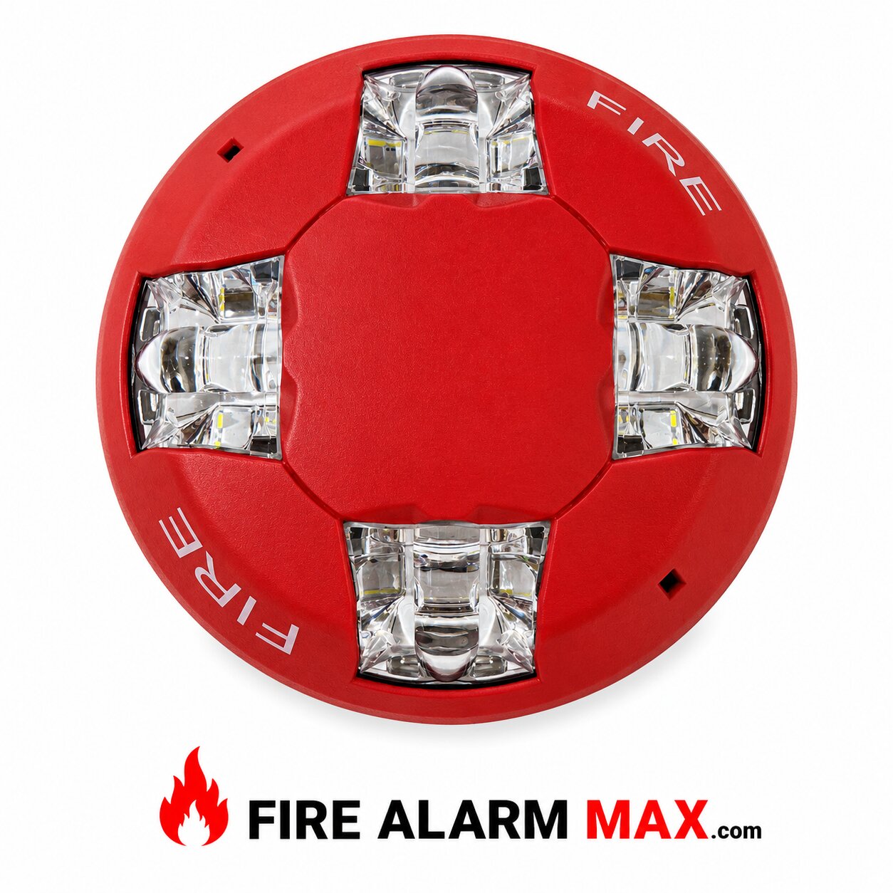 Edwards EST GCVHRF Ceiling Mount Strobe Red