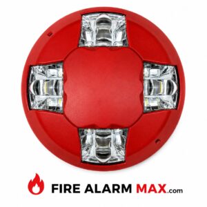 Edwards GCVHRN Strobe, ceiling, red, No Marking