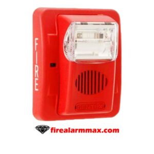 Gentex GEC3-24WR. Red Wall Horn Strobe