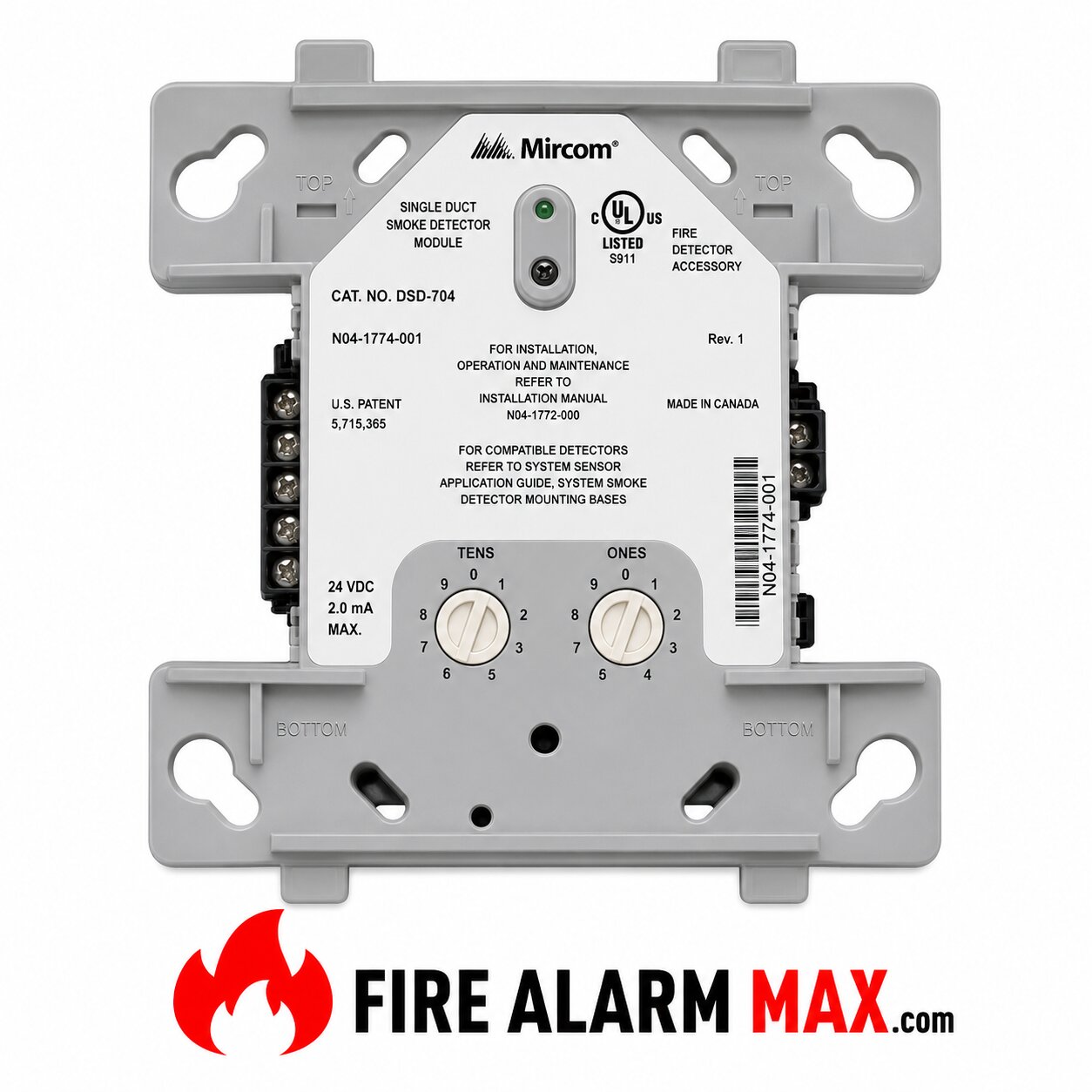 MIRCOM MIX-M500S CONTROL MONITOR MODULE