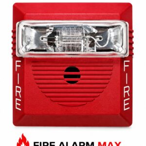 Wheelock NS-241575W-FR Horn Strobe, Red