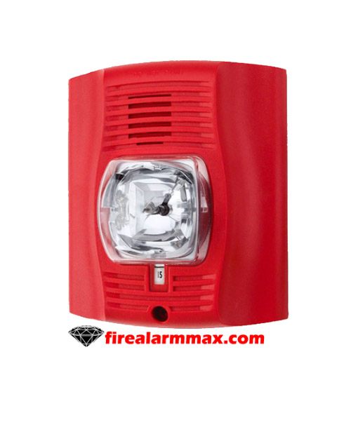System Sensor P4R Horn Strobe White 4w Std Red