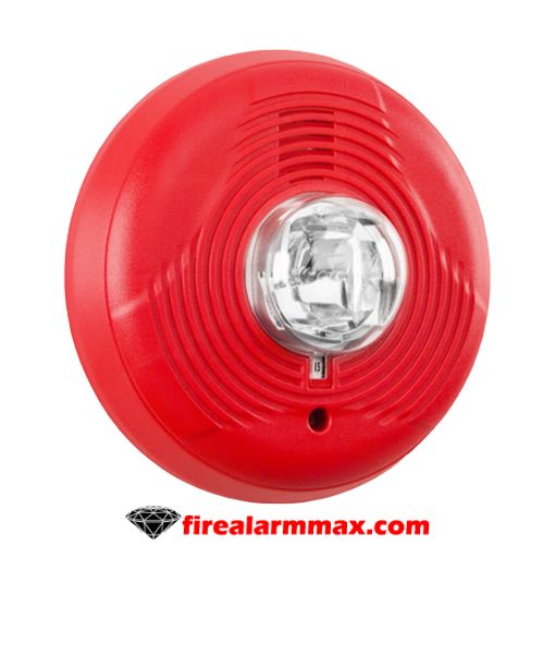 System Sensor PC2R-P Red Ceiling Horn Strobe