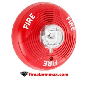 System Sensor PC2RH. Ceiling Horn Strobe, Red. Hi Cd.