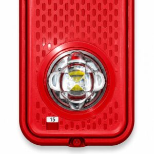 System Sensor SGRLED LED Compact Strobe, Wall, Red