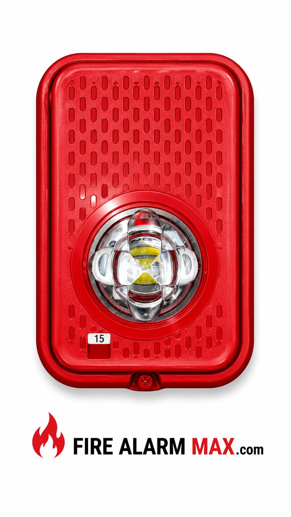 System Sensor SGRLED LED Compact Strobe, Wall, Red