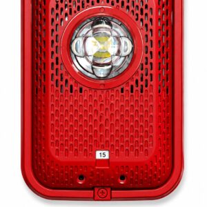 System Sensor SPSRLED-P Indoor Speaker Strobe, Plain, Red