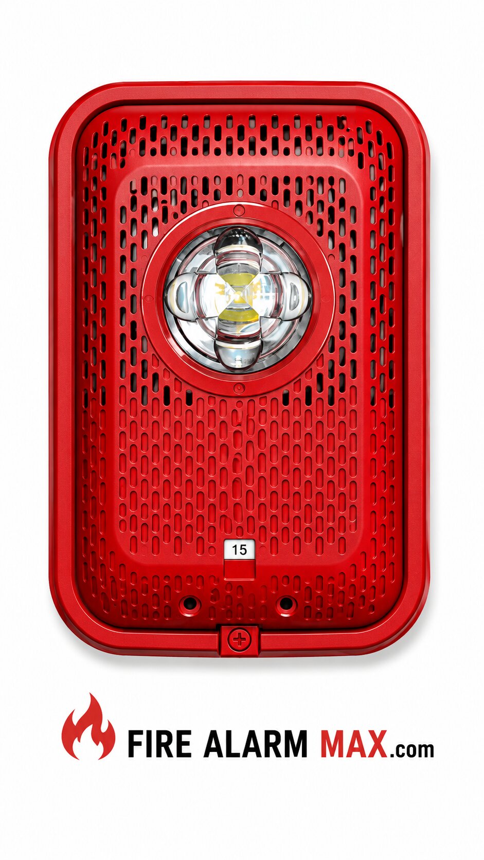 System Sensor SPSRLED-P Indoor Speaker Strobe, Plain, Red