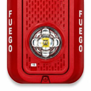 System Sensor SRLED-P Wall Strobe with LED, Red