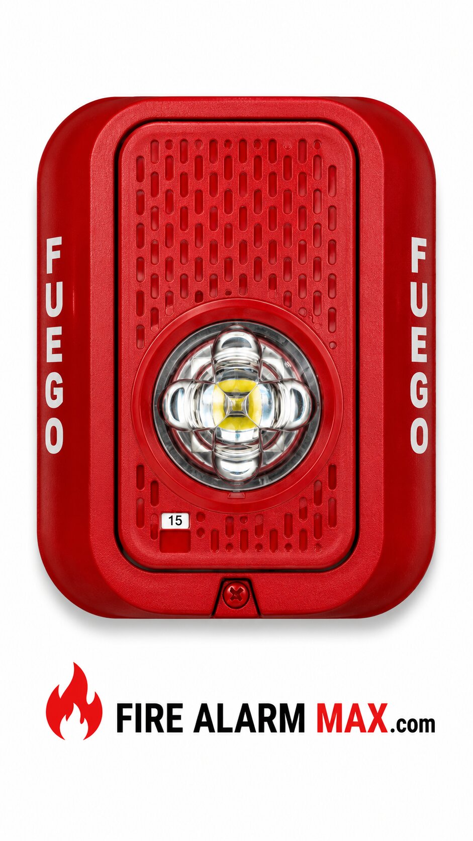 System Sensor SRLED-P Wall Strobe with LED, Red