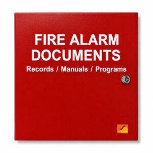 Space Age SSU00672. Fire Alarm Documents Box, Red