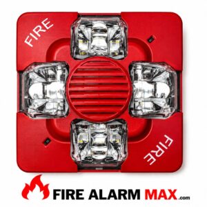 Edwards WGAVRF Outdoor Horn/Strobe FIRE Marking Red