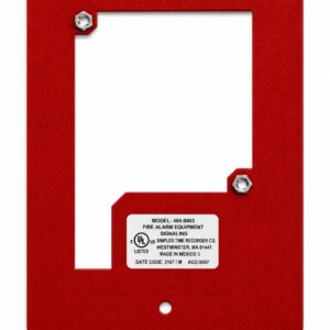 Simplex 4905-9903 Red Fire Alarm Adapter Plate