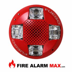 Edwards GCSVRF-SP Speaker Strobe FUEGO Red