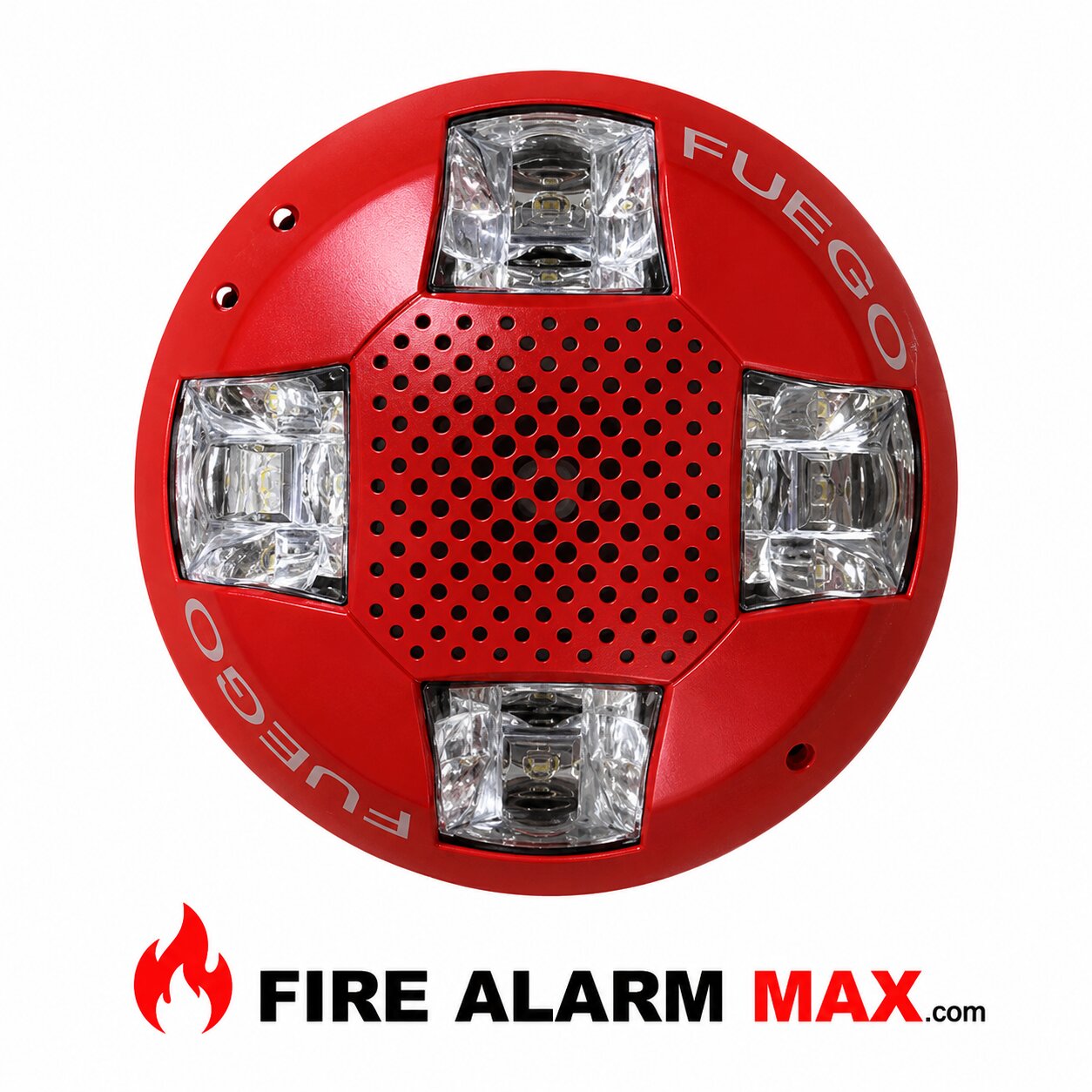 Edwards GCSVRF-SP Speaker Strobe FUEGO Red