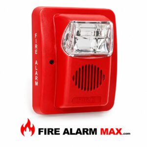 Gentex GEC3-24WR Red Wall Horn Strobe